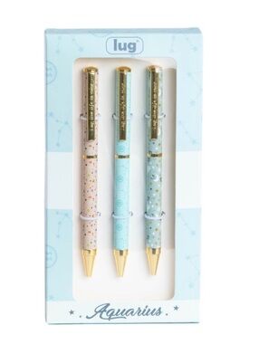 Lug Lug Pens 3pk- Zodiac Aquarius